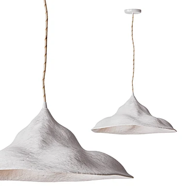 Single Papier Mâché Bubbles Pendant Light