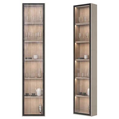 Glass cupboard for dishes