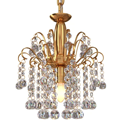 French Country Hallway Crystal Chandelier