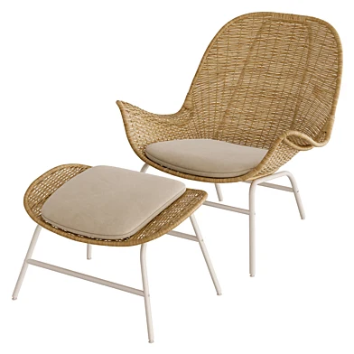 Armchair with footstool FRYKSAS by ikea ФРЕКСС