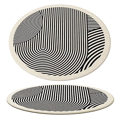 Trendy round area rug