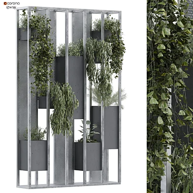 verticalplant in box and partition set 354