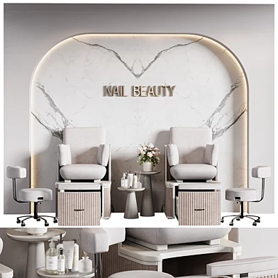 Pedicure area in the beauty salon 05