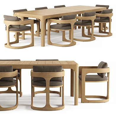 RH CASSALE RECTANGULAR DINING TABLE