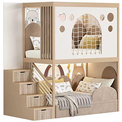 Designer two-level bed Kids room