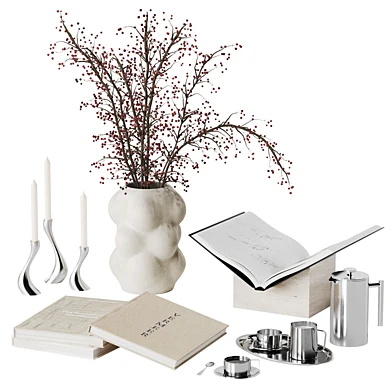 Decorative Set With Red Berries