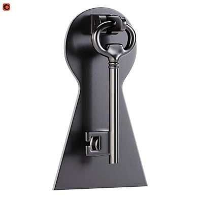 Door Knocker Black Cast Iron Key