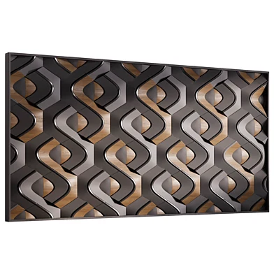 Black and wood geometric seamless pattern