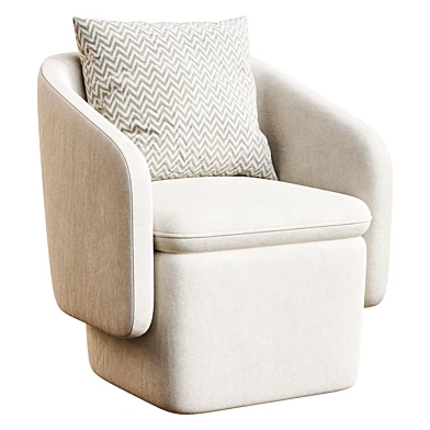Modrest Tassell - Modern Ivory Fabric Dining Chair