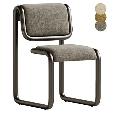Bend Goods Tube Collection -- Dining Chair in Tan with Wood