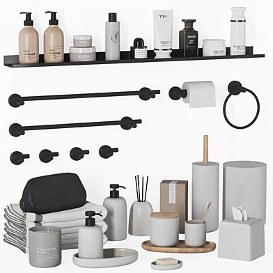 Bathroom set-kaloh accessories with modern collection