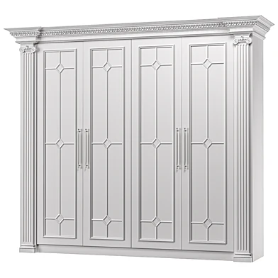 blk wood classcial wardrobe art 103