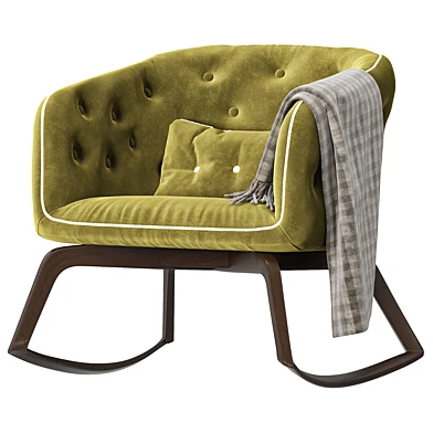 roche bobois quadrille rocking armchair