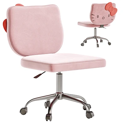 Swivel Vanity Armless Chair