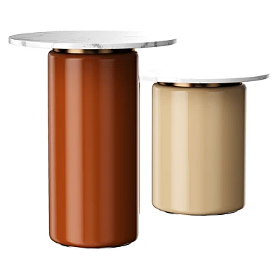 Tall Infinity Glass Side Table