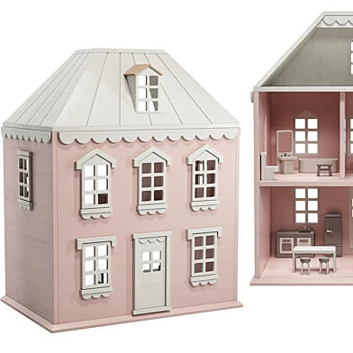 Pottery Barn Kids Sherwood Dollhouse and Accessory Set Toy