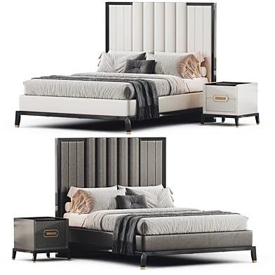 High End Art Deco Style Bed