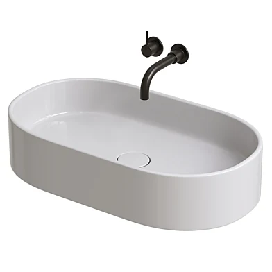 Arezzo Matt White Oval Ceramic Basin