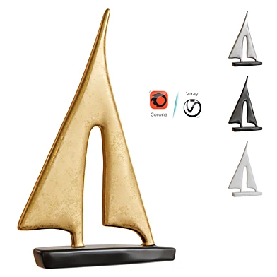 Sculpture sailboat