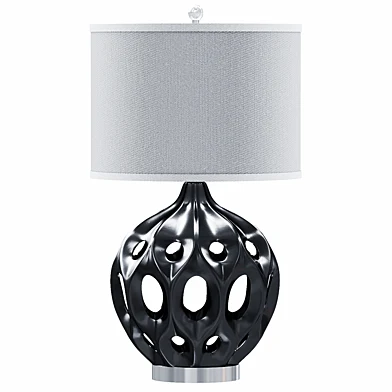 Safavieh Regina Ceramic Table Lamp black
