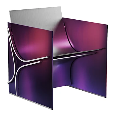 Dawn – Aluminum & Glass Armchair by metastudio