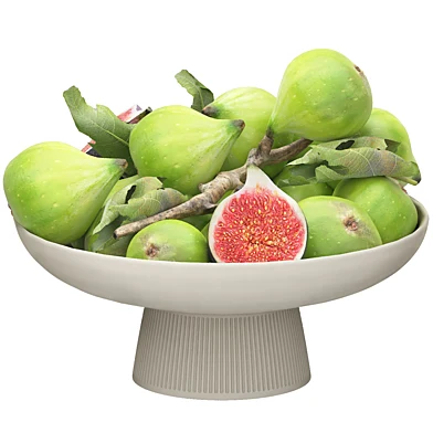 Bowl of green figs