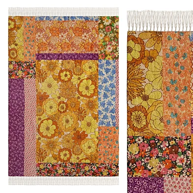 Vera Floral Patchwork Printed Rug