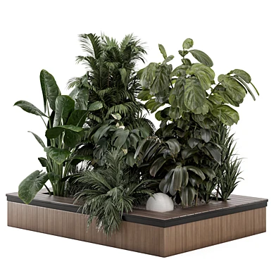 Outdoor Garden Set Bush and Tree 2780