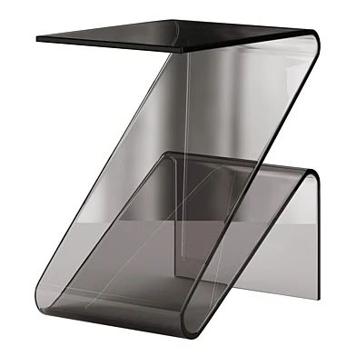 Z Shaped Acrylic Side Table