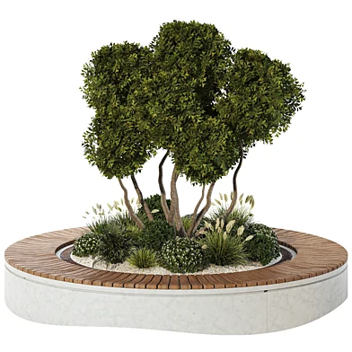 Flowerpot with Bench 18