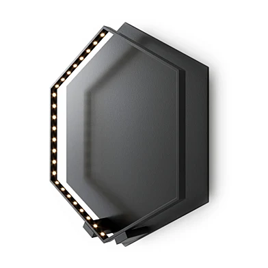 Le deun HEXA Black Wall Lamp