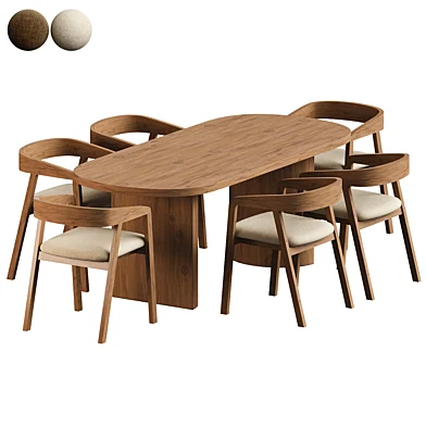Modern chair and Nealy table