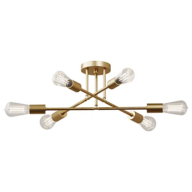 MEIXISUE Gold Modern Sputnik Chandelier