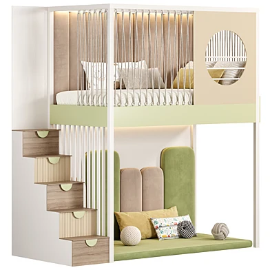 Двухъярусная детская кровать Kids bedroom