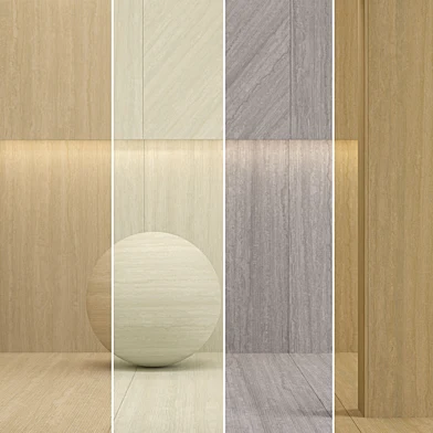 Керамогранит Silver/ Noce/ Bianco/ Beige Travertino Hado Rain