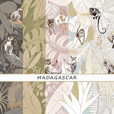 Дизайнерские обои MADAGASCAR pack 3