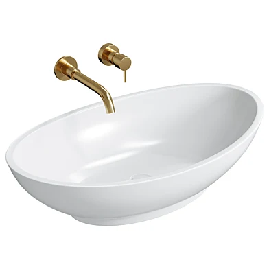Oasis Countertop Stone Basin 600mm