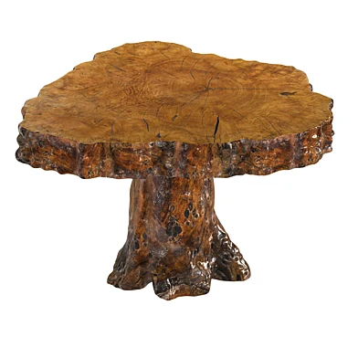 Rose Uniacke burr walnut rustic occasional table