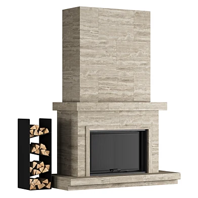 Fireplace travertine 001 (Astov 12080)