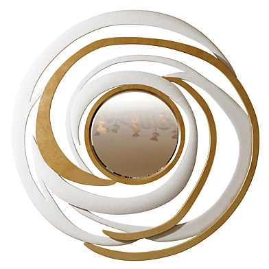 Galactic Mirror in Cream Shagreen