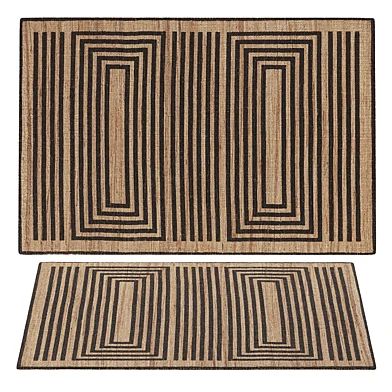 Jute Rug Baru Beige Brown