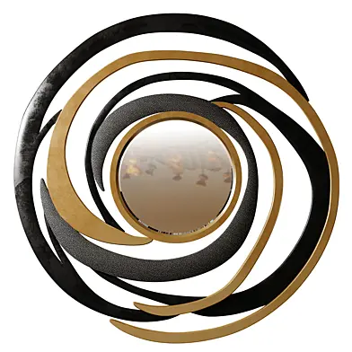 Galactic Mirror in Coal Black Shagreen