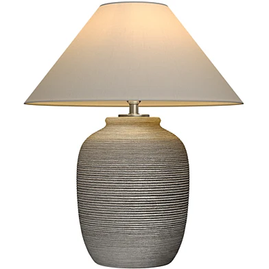 Настольная рифленая лампа Grey Nightstand Table Lamp