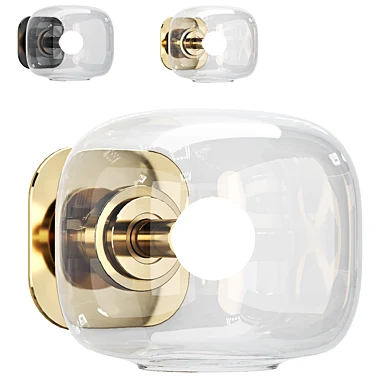 Бра CB2 Halen Unlacquered Brass Blackened Brass