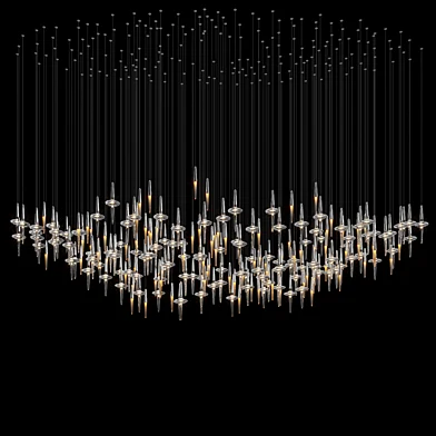 Световая композиция — юла, хрусталь, Vargov®Design - LC0482