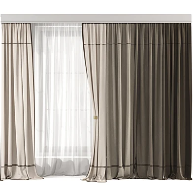 Silk and Cotton Curtain Set 29