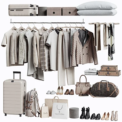 Clothing,shoes and accessories for wardrobe or shop