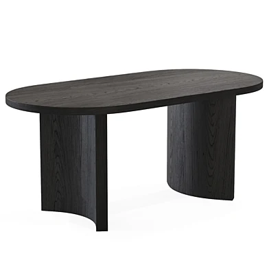 KALVIN Wood table black