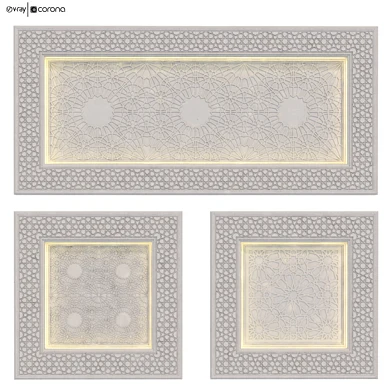 Arabic islamic  ceilling pattern  set 506