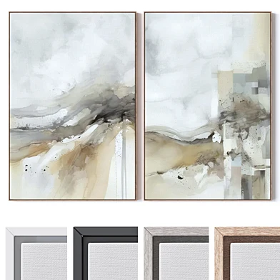Set of large wall paintings 3471